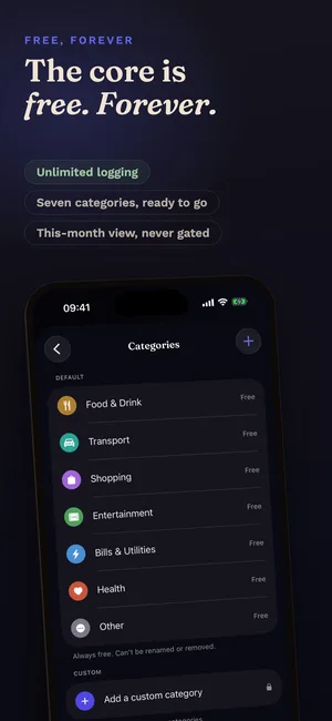 Expense Tracker: free forever
