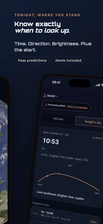 ISS Tracker: know exactly when to look up