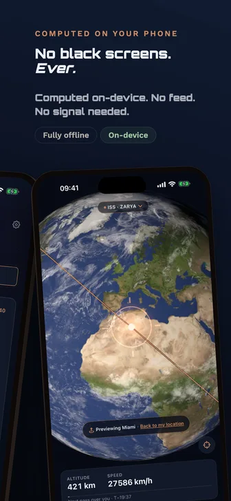 ISS Tracker: no black screens, ever