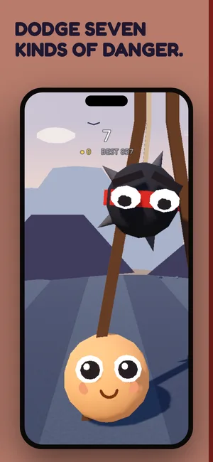 Puffball Dash: swing through the run